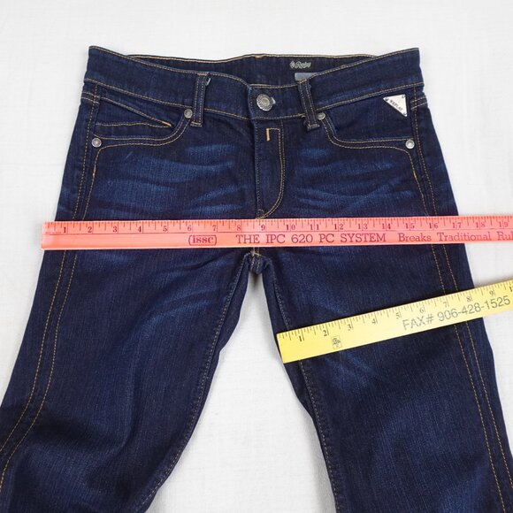 REPLAY Flare Bell Bottom Jeans Women's 28x34 Low Rise Stretch Denim - Picture 12 of 13